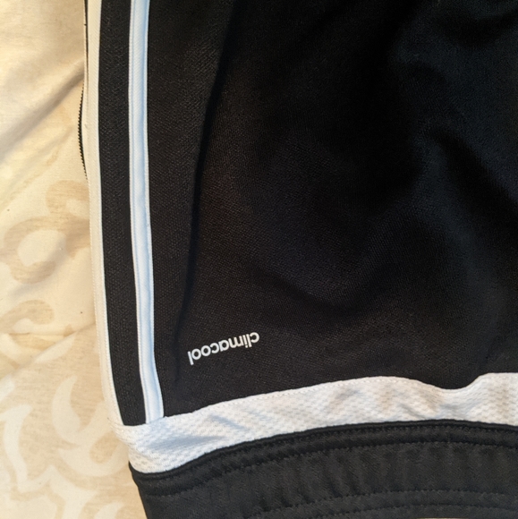 Adidas 3 stripe black and white track pants - Picture 2 of 3